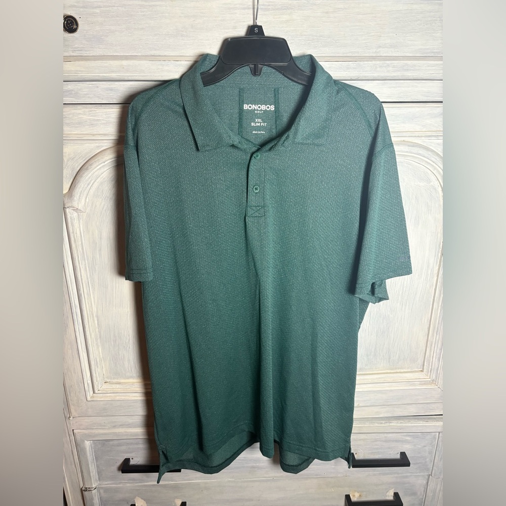 Bonobos Slim Fit Golf Polo Performance M-Flex‎ Active Dri-Fit Preppy Athleisure